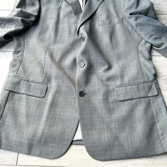 Axcess by Liz Claiborne Pure Wool Plaid Blazer - Picture 6 of 15